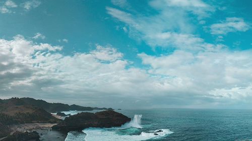 Scenic view of sea against sky