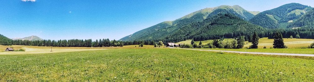 Panoramic view of landscape against sky