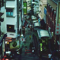 City street with buildings in background