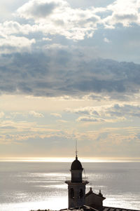 Santa giulia di centaura silhouette. lavagna. tigullio gulf. liguria. italy