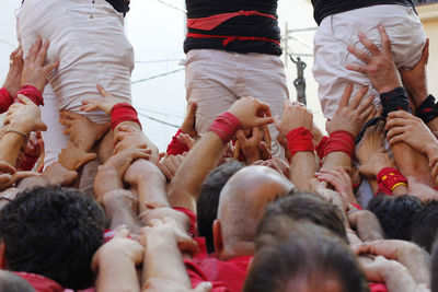 People during dahi handi