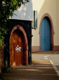 Entrance of building