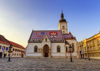 Saint-marc church in zagreb, croatia