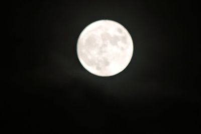 Low angle view of moon in sky