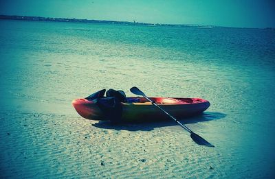 Boats in sea