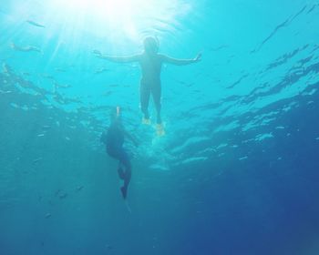 Full length of person swimming in sea