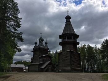 Low angle view of historic building against sky