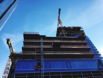 Low angle view of construction site