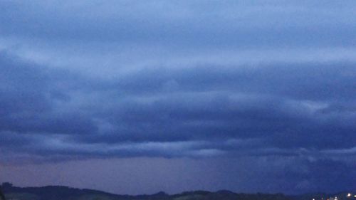 Low angle view of storm clouds in sky