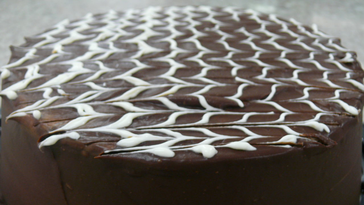 CLOSE-UP OF CHOCOLATE CAKE