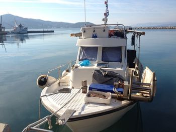 Boats in harbor