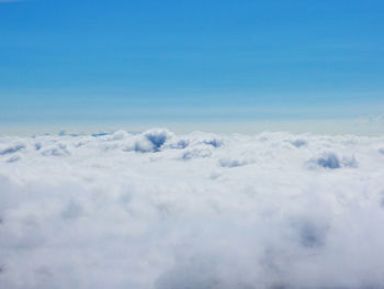 Scenic view of cloudscape against blue sky