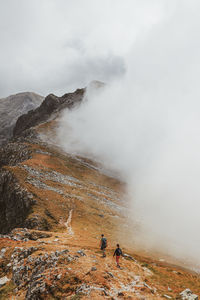 Scenic view of mountain against sky