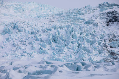 Scenic view of snowcapped mountains