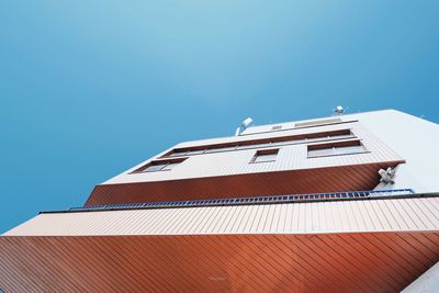 Low angle view of building against clear sky