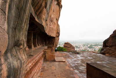 View of rock formations