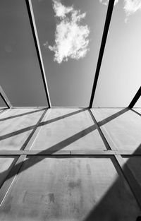 Low angle view of building during sunny day