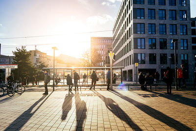 People on city street