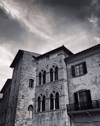 Low angle view of building against sky