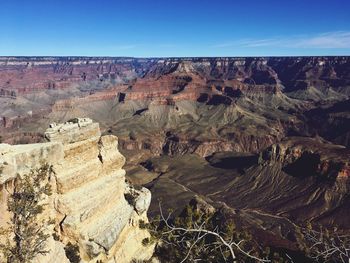 Scenic view of dramatic landscape