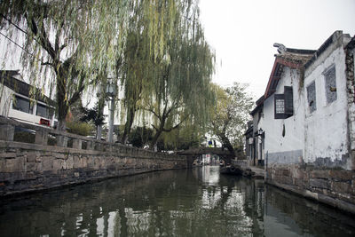 Reflection of buildings in canal