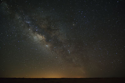 Low angle view of stars in sky at night