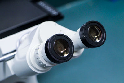 Detail shot of microscope