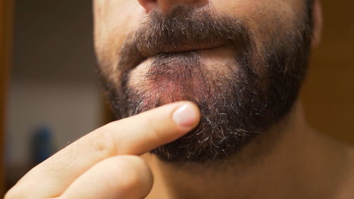 Close-up of man eye