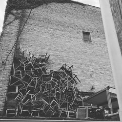 Low angle view of old building