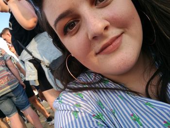 Close-up portrait of woman