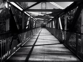 Footbridge over river