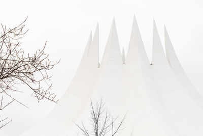 Low angle view of building against clear sky