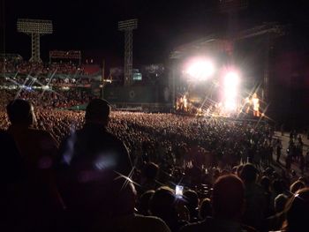 People enjoying at night