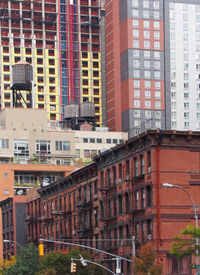 Low angle view of residential buildings