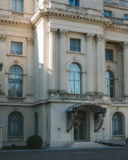 Low angle view of historic building