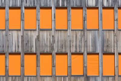 Full frame shot of orange wall