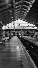 Railroad station platform