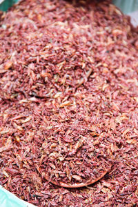 Full frame shot of dried cake