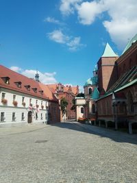 View of a street in wroclaw, poland. old town