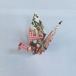 Directly above shot of origami paper crane on table