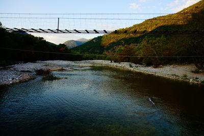 Scenic view of river against sky