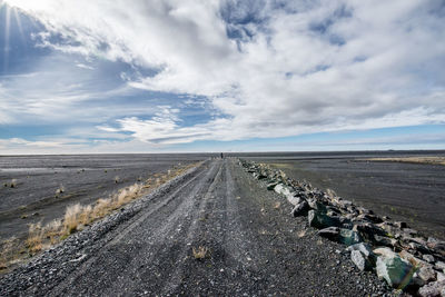 Road against sky