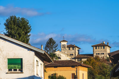 Autumn colors cover the cassacco castle. friuli. italy