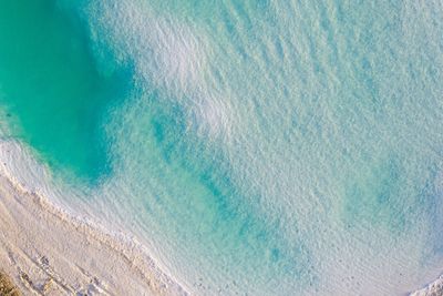 High angle view of sea