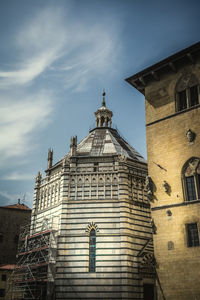 Low angle view of building against sky