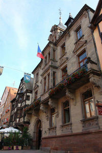 Low angle view of building against sky