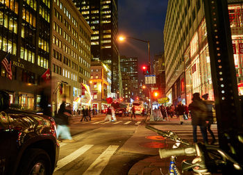 City street at night