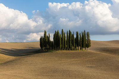 Panoramic view of desert against sky