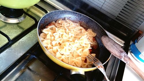 Close up of preparing food