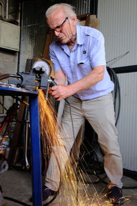 Full length of man working